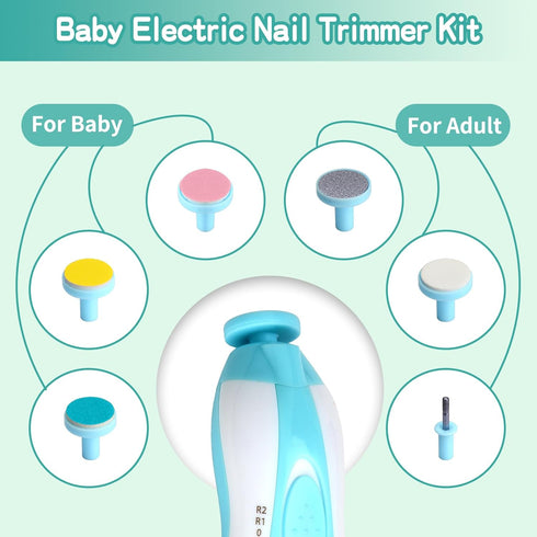 Trimmer Set (20 Baby Grooming Kit, Electric Safety Nail Baby Nursery KitInfant Safety Care with Hair Brush Comb Nail