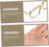 10 Pcs Classic Round Glasses Frame for Dolls, Steel Golden Metal Doll Toy Accessories
