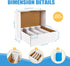 Bentoward 4 Pack 3120 Count 10 Sports Card Boxes Cardboard Card Storage Box White Bulk Card Storage Baseball Card Boxes