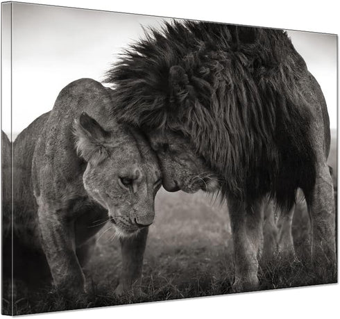 Black and White Couple Animals 1000 Piece Jigsaw Puzzle - Wooden Puzzles for Adults, Holiday Fun