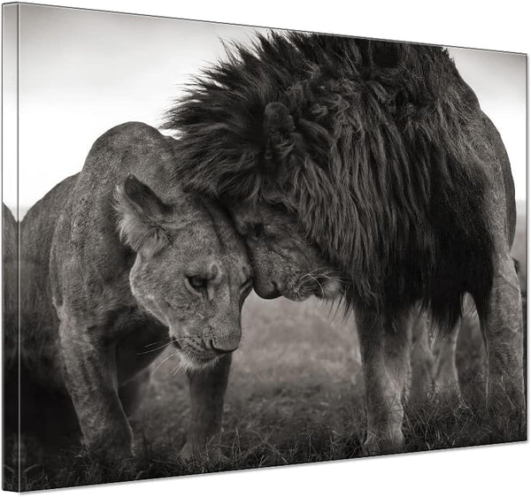 Black and White Couple Animals 1000 Piece Jigsaw Puzzle - Wooden Puzzles for Adults, Holiday Fun