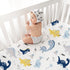 4 Pack, 28"x 52" Set Plushii Crib Sheets for Baby Boys Extra Soft Microfiber Crib Sheet for Standard Crib & Toddler