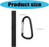 NUEAYMS Set 4 of Nylon Hooks for Baby Carrier and Pet Walker Multipurpose Carabiner Clip for Bicycle and Shopping Cart