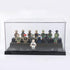 Minifigure Display Case for Action Figures, Dustproof Acrylic Box with 3 Movable Steps for Collection Models