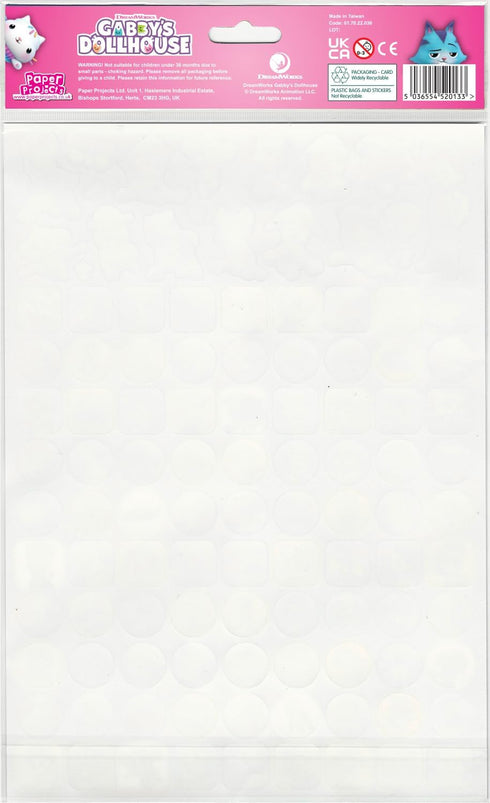 Gabby's Dollhouse Mega Pack 01.70.22.036 | Three Types of Stickers (Around 150 Total) | Reusable on Non-Porous Surfaces