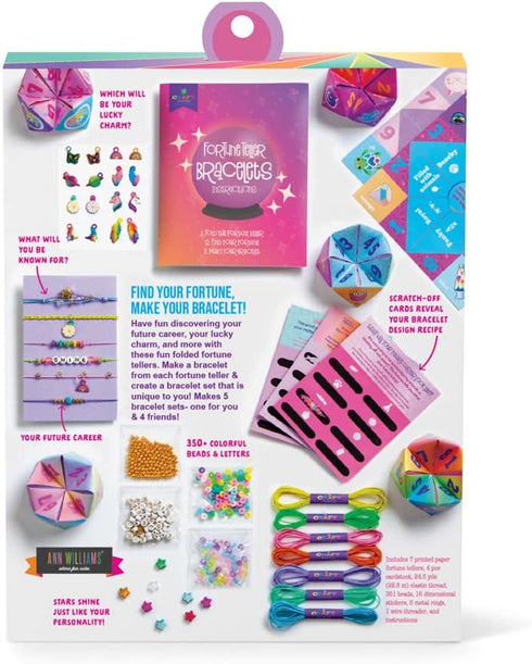 8+ Craft-Tastic DIY Fortune Bracelets Craft Kit Create The Fortune Teller, Use Matching Scratch-Off Cards, and Discover