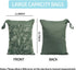 CoolaPeach 2pcs Wet Bags Waterproof Reusable Wet Dry Bag with Two Zippered Pockets Travel Beach Pool Daycare Yoga Gym