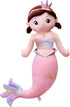 Mermaid Stuffed Animal Plush, 31.5in Cute Soft Pink Hugging Mermaid Plushies, Kawaii Birthday Gift for Adults Kids
