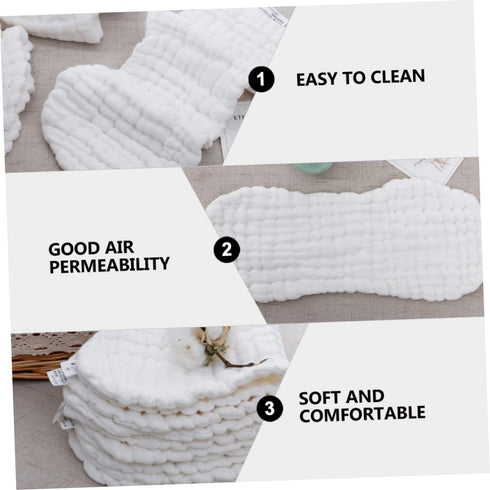 Set 3 of Soft Muslin Cotton Newborn Diaper Mats - Reusable and Comfortable