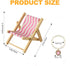 SYFLHYP 4-7in Cute Doll Car Seat for Labubu, Premium Foldable Beach Lounger for Dolls, Beautiful Doll Display