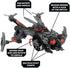 KOMPLEX Hammerjaw K.L.A.W. Gunship Building Toy Sets - 3 Builds, Ages 8+
