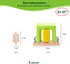 HANQIANN Pack Set,Wooden 3 Wooden Car Wash Station with Train Truck,Expansion Compatible with Railway Train Toy Train