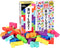 Tenzi BUILDZI and 99 More Ways to Play Bundle - Fast Stacking Block Building Game for 2 to 4 Players