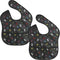 Waterproof Baby Bibs 2-Piece Set – Available in 64 Colors for Baby and Toddler (6-24 Months)