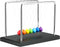 HSRBO Newtons Cradle Balance Pendulum Balls, Large Newton's Cradle 7 Color Beads with