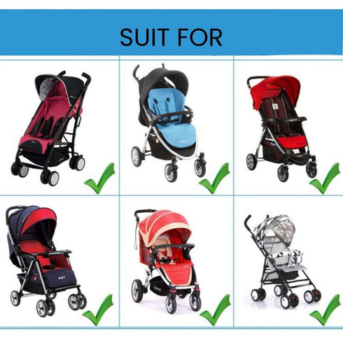 Universal Baby Stroller Sun Shade Cover, UV Protection, Adjustable Angle, Waterproof Cloth Canopy Cover