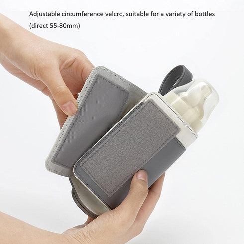 RiToEasysports 3 Settings Bottle Warmer Bag, Small and Portable Milk Bottle Warmer Temp USB Heating Cover for Home