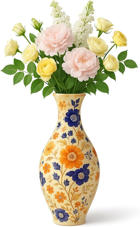 Enirunly 3D Puzzle Vase 160-Piece Curved Plastic Jigsaw with Detachable Water Cup DIY