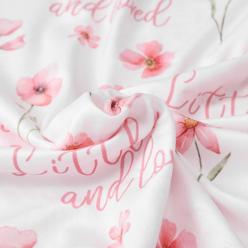 30 40 Inch Floral Baby Blankets for Girls - Super Soft Nursery Minky Blanket, Newborn Baby Blanket with Double Layer