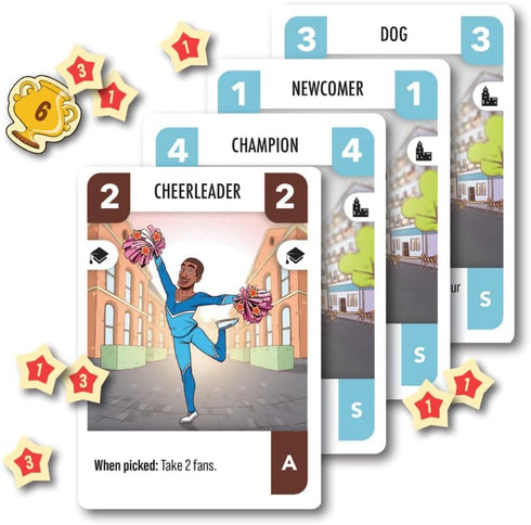 Challengers! Beach Cup Card Game — Strategy Game for 1-8 Players, Fun Family Game for Ages 8+