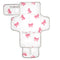 WELLDAY Pink Bows Portable Diaper Changing Pad - Waterproof Foldable Baby Diaper Changing