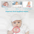 CFTONE 0-36 Baby Teething Toy, Nipple-Shaped with Easy-Hold Handle, Anti-Choking Design for Teething Relief, Teethers
