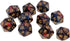 Yiotfandoll 10PCS D20 20mm 20 Polyhedral Dice Acrylic Sided Dice for RPG MTG DND Table Games (Red Blue)