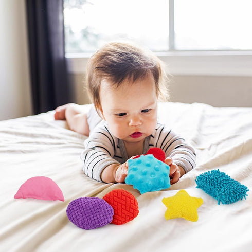 teytoy Texture Sensory Bean Bags Toys for Autism, 12 Fidget Sensory Shape Toys for Infant Development
