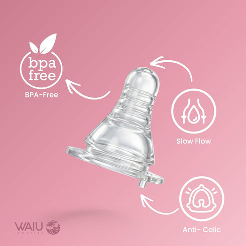 4 oz 24 8 Waiu Insulated Stainless Steel Baby Bottle Keeps Drinks Cold Hours, Hot Hours BPA-Free, Vacuum Insulated