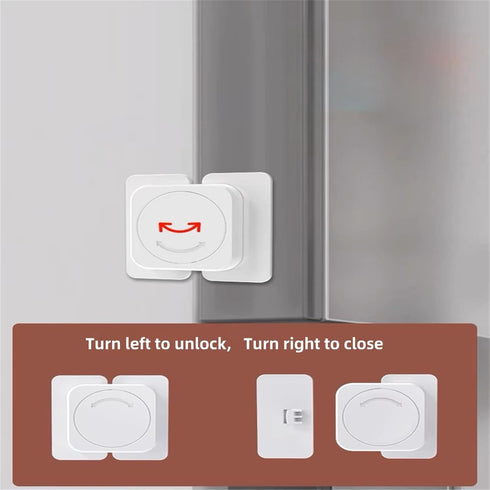 Multi Functional Drawer Safety Lock - Baby Anti Pinch Cabinet, Refrigerator, Window, Drawer Lock, No Punching Required