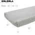 Soft Minky Dots Changing Pad Cover for Baby - White