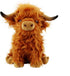 Kulupu Highland Cow Stuffed Animal,10.5 inches Realistic Cow Plush Toy,Animal Cattle Plush Farm