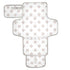 CHUROUSY White Baseball Portable Diaper Changing Pad with Wipes Holder, Vintage Sport Foldable