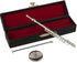 Dselvgvu Copper Miniature Flute with Stand and Case - Mini Musical Instrument Dollhouse Model Home Ornament