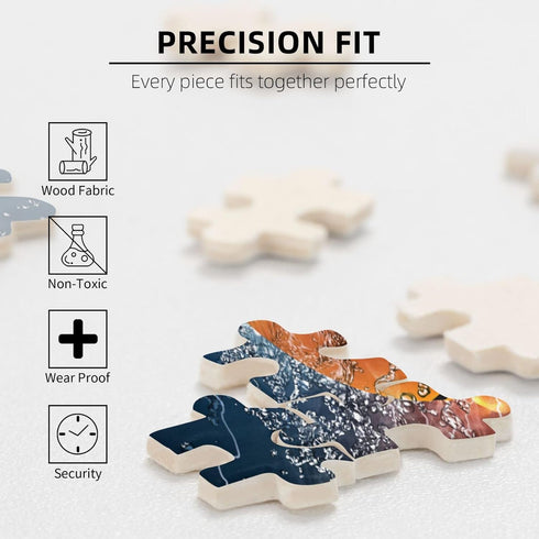 Wooden Jigsaw Puzzles 1000 Piece Basketball - Intellective Game for Teens and Stylish Home Decoration