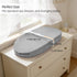 Baby Changing Pad, Waterproof Vegan Leather Wipeable Diaper Changing Pad with Safety Strap Non-Slip Changing Mat