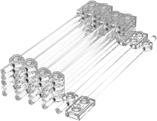 Gobricks GDS-1327 Bar 1 x 12 with 1 x 2 Plate End, 20PCS Compatible with Lego 99784 42445 Toy MOC Components