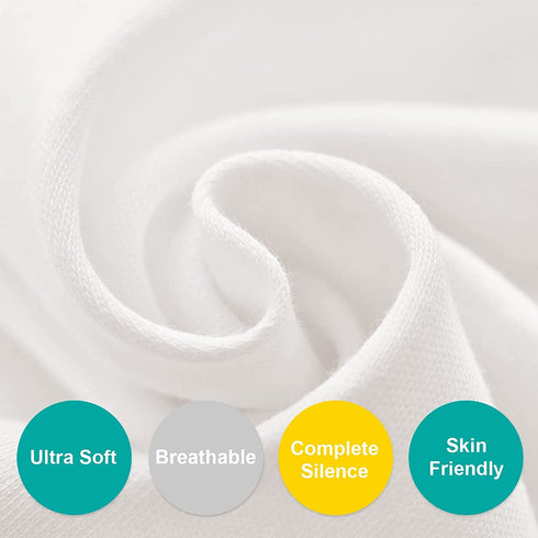 100% Cotton Bassinet Sheets - 2 Pack, Ultra Soft Sheets for 4moms MamaRoo Sleep Bassinet, White