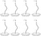 Zovelynta 8-Pack Clear Adjustable Action Figure Stand with Metal Clips & Flexible Arms