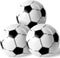 LovesTown 3PCS Inflatable Soccer Balls, 12inch Beach Balls for Kids Summer Swimming Pool Game