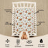 Jola's House 4 Pack Pack Set N Play Sheets Woodland Forest Animals Wood Neutral Unisex Fitted Baby N Play Sheets Fitted
