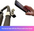 Maxby Stroller Phone Holder, Shopping Cart Phone Holder - Stable & Secure Fit on Handlebars - One-Hand Operation to Put On/Take Off Phone - 360 Degree Rotation - for All Phone Types