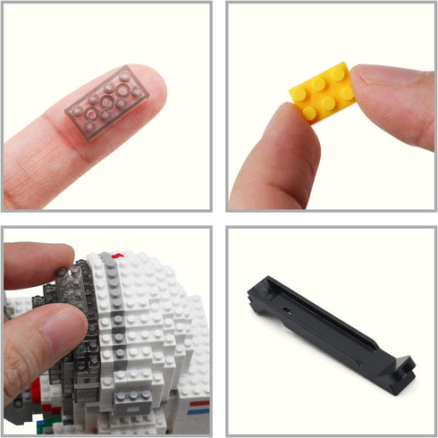 Set 14+ (1368 Finger Rock Astronaut Mini Bricks Miniature Building Micro Building Kits for Adults Teens Space Toys