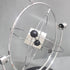 Electronic Perpetual Motion Desk Toy, Silver Cube Rotation for Home Decoration and Science Fun