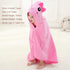 MICHLEY Unisex Baby Animal Hooded Bath Towel, Soft Cotton Washcloth for 0-6T, Pink
