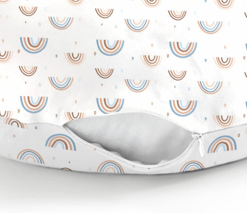 Boho Rainbows Baby Nursing Pillow Covers for Boy Girl Colorful Rainbow Drops Nursing Pillow Slipcovers
