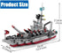 Building Block Warship - 25 in 1 Battleship Kits for Kids, Educational Toys for Boys Age 6-12 Years Old, 554PCS