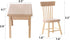Z MAYABBO Wooden Dollhouse Furniture of Table & Chair, Miniature Dollhouse Accessories of Dining Room - 1/12 Scale