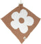 L+L USA Retro Flower Baby Lovey Pacifier/Teether Holder 10"x10" - DreamSoft Plush