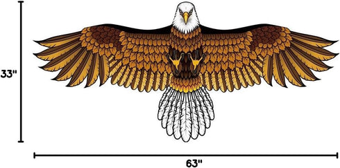 Huge Bald Eagle Kite for Adults & Kids, Easy to Fly Single Line Kite for Beach Trips